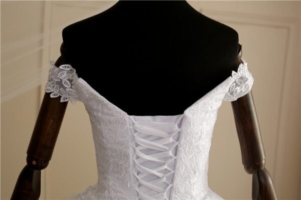Luxury Off Shoulder Wedding Dress for Women - Image 7