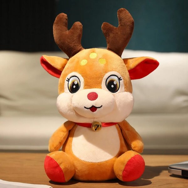 Cute Christmas Series Doll Santa Claus Elk Plush Toy Stuffed Soft Snowman Deer Toys for Kids Girls Xmas Gift Decor Props