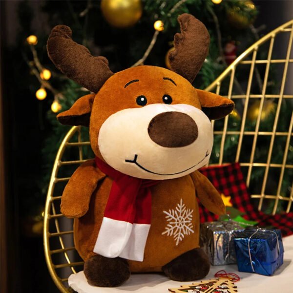 Cute Christmas Series Doll Santa Claus Elk Plush Toy Stuffed Soft Snowman Deer Toys for Kids Girls Xmas Gift Decor Props - Image 5
