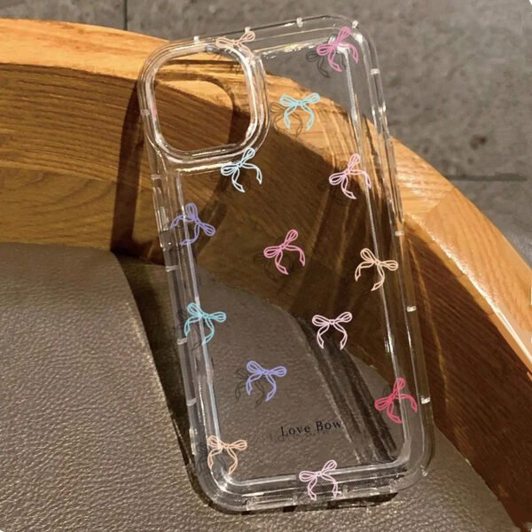 Cute Phone Case For iPhone 16 15 14 13 12 11 Pro Max X XS Max MiNi Plus Korea Girl Soft Cover Epoxy Glitter Shell - Image 3